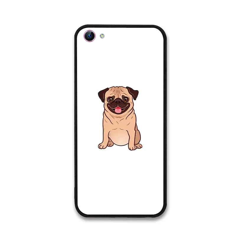 Мультфильм щенок Мопс Французский бульдог pet Крышка для VIVO X9 X7 X6 X20 V7 плюс Y79 Y66 Y67 Y69