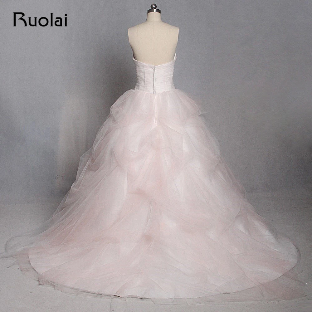 Недорогие свадебные платья для румян 2019 Бальное Платье милое фатиновое