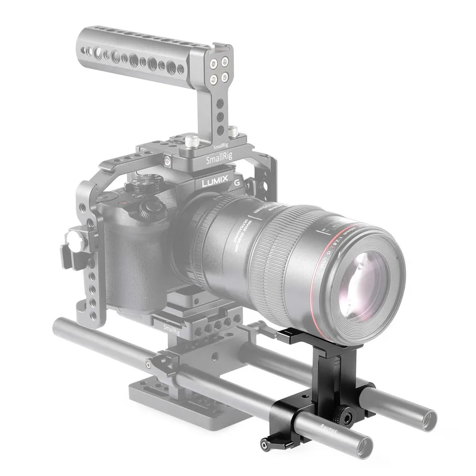 SmallRig 15 мм Длинный держатель для объектива 15 мм стержень зажим для DSLR камеры Наплечная установка система регулируемая высота поддержка объектива-1087