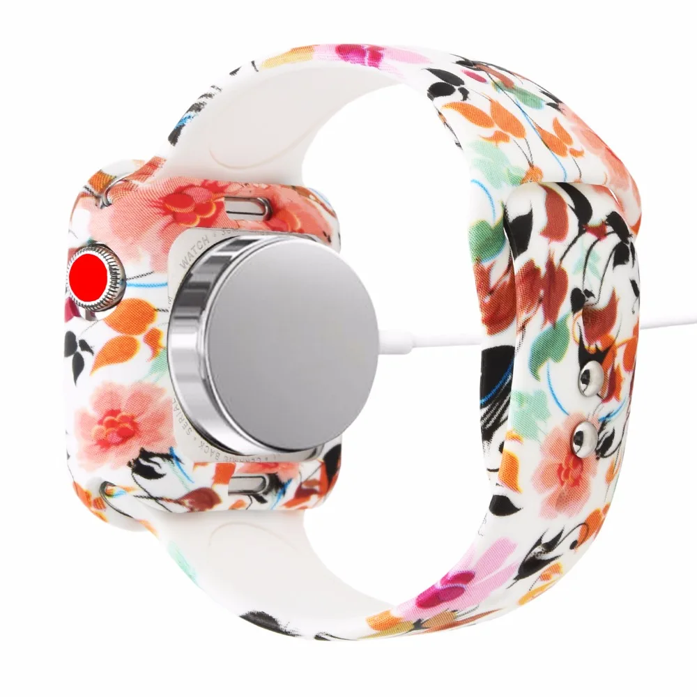 Мягкий и тонкий чехол Bemorcabo из ТПУ с принтом для Apple Watch 38 мм 42 мм для iwatch TPU Защитный чехол для Apple Watch 1 2 3