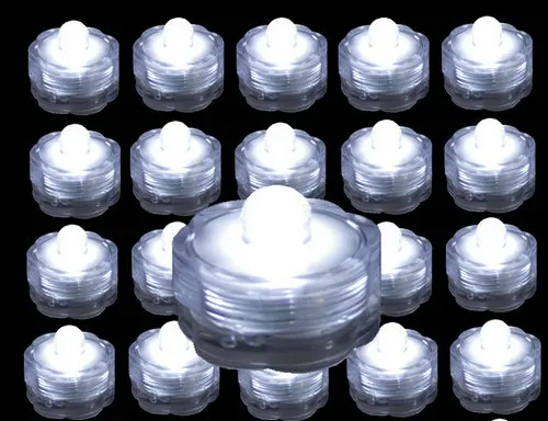 500 шт. светодиодная подсветка погружная Водонепроницаемая Цветочная свеча лампа