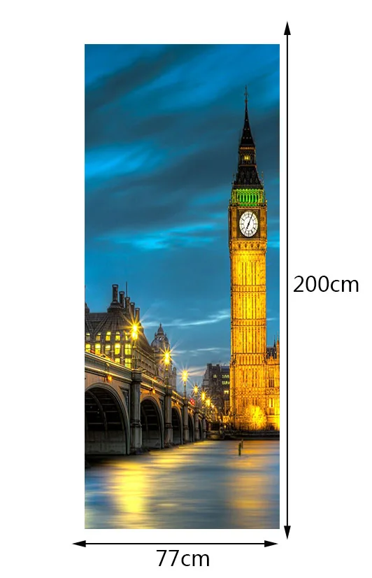 Бесплатная доставка UK Big ben наклейки на стену DIY настенная спальня домашний Декор