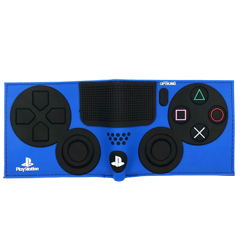 Игровой playstation 4 кошелек с карманом для монет ID держатель для карт 3D сенсорный ПВХ короткий кошелек для молодых portefeuille homme& femme - Цвет: MW06152