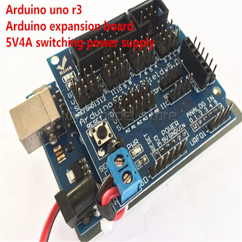 DIY 4DOF 6DOF система управления роботом с Arduino uno r3 Плата расширения 5V4A импульсный