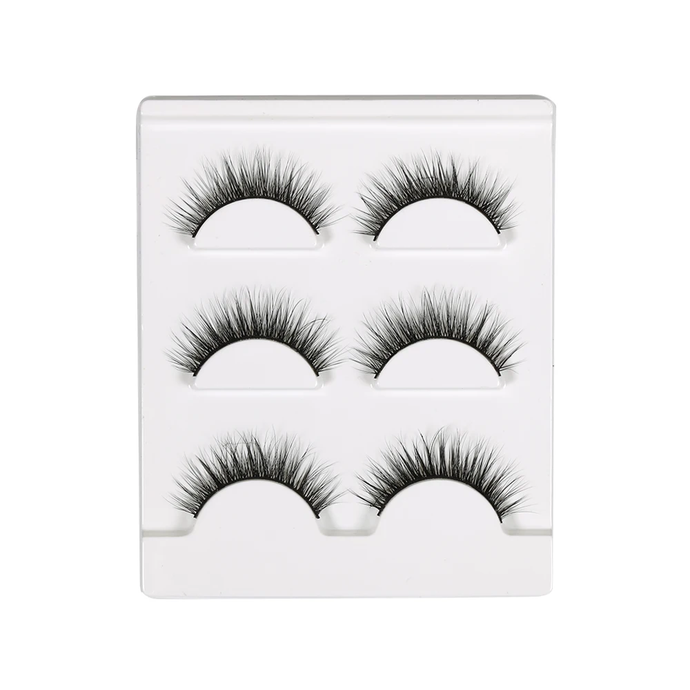 Лидер продаж 3 пары/Лот красивые настоящие длинные тонкие натуральные накладные