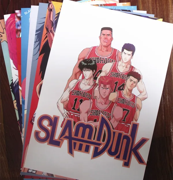 8 шт./компл. SLAM DUNK баскетбольный постер аниме Hanamichi Rukawa Mitsui Akagi Miyagi постеры на стену