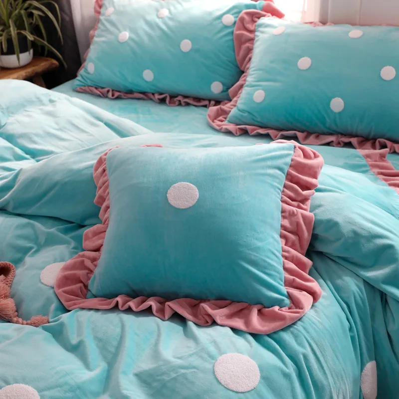 4 6 штук в партии синий белый розовый светло-розовый кашемировый Постельное белье