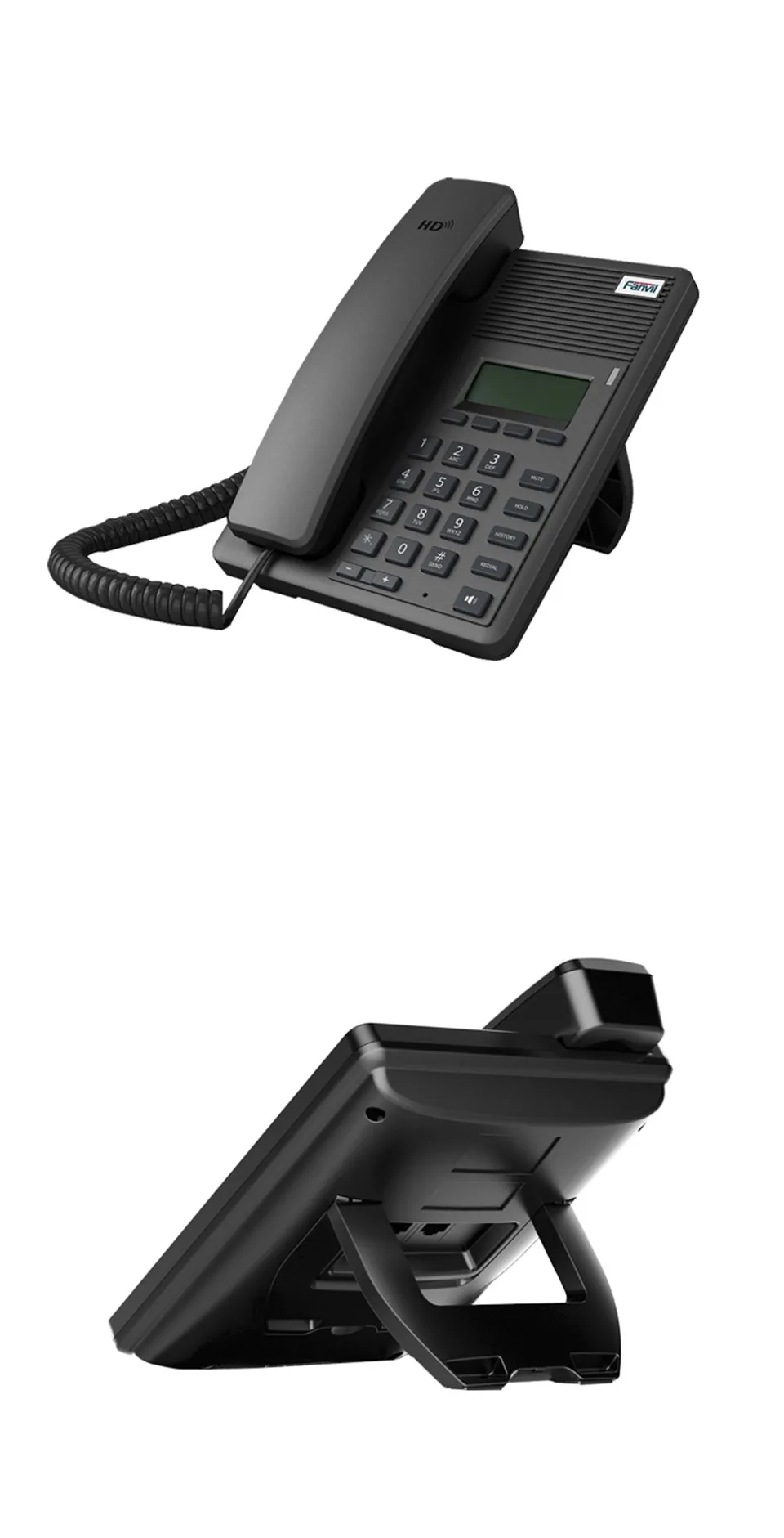 VOIP HD 2 SIP линии телефон, ASTERISK ElASTIX совместимый, Мини VOIP телефон, RJ09 гарнитура interace многоязычный