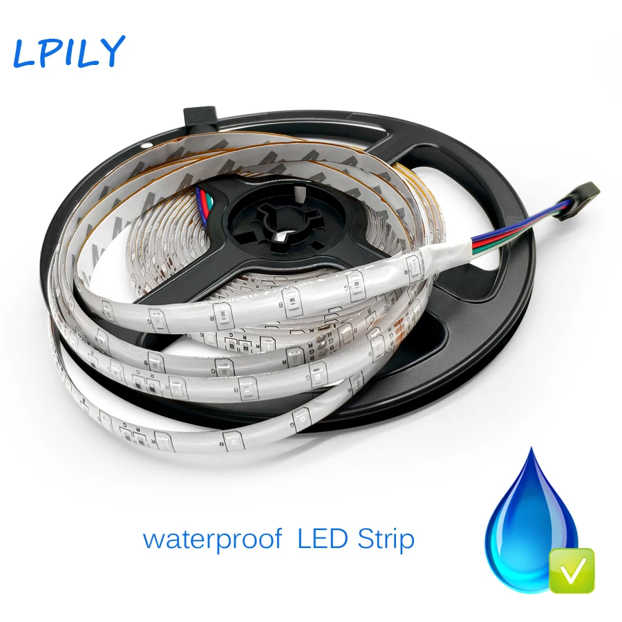 IPILY RGB светодио дный полосы света 5 м 10 2835 SMD гибкая светодиодная лента диод +