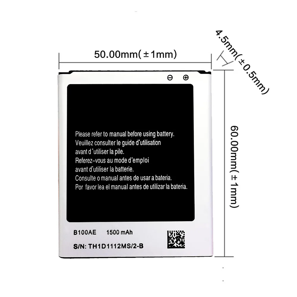 1500mah B100AE сменная батарея для samsung GT-S7898 GT-S7270 Galaxy Ace 3 3g GT-S7272 батарея