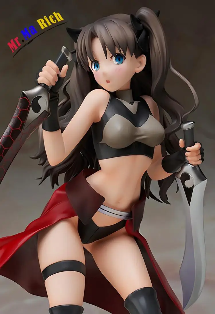24cm Anime Saber Fate Stay Night Tohsaka Rin Figure Pvc 9.45&ampquot Collection Hobby Model Doll Top Best Gift Toy | Игрушки и хобби