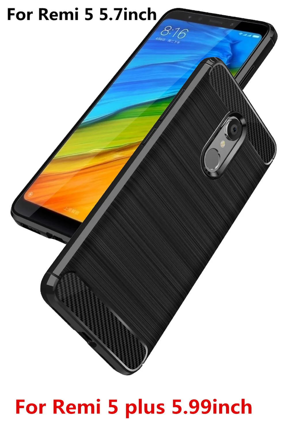 Защитный чехол из углеродного волокна для телефона Redmi 5 plus 4A 6A 5A note 6 7 pro 4X Xiaomi CC9 Mi A3