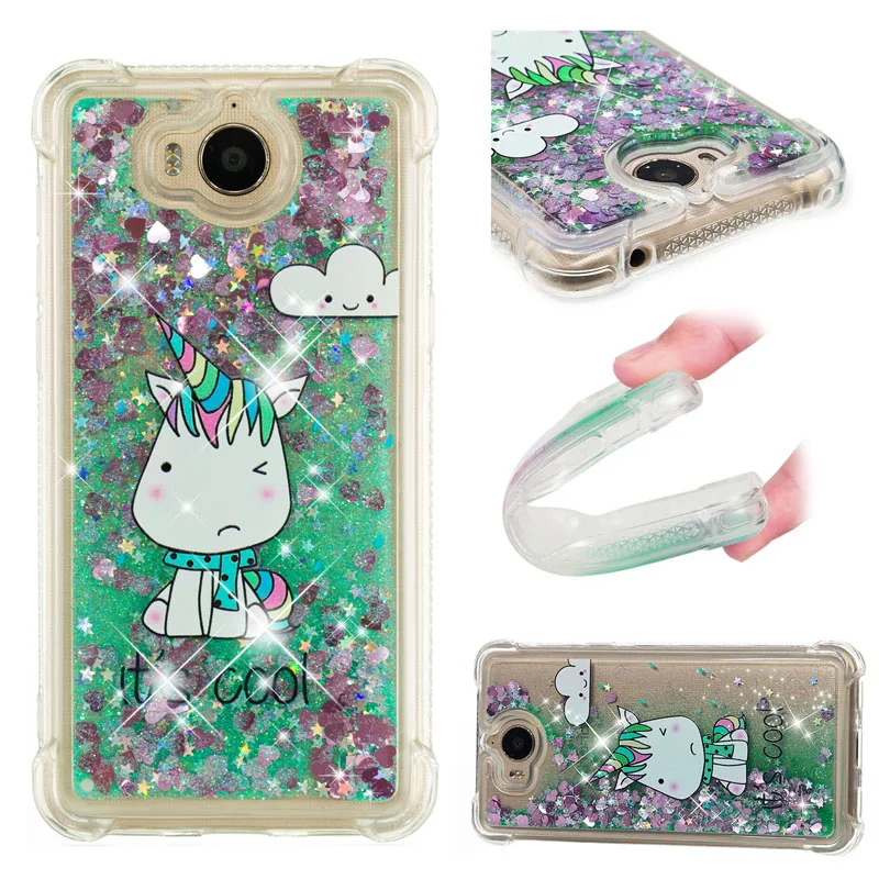 Huawei Y5 Y6 мягкий силиконовый Bling задняя чехол MYA-U29 MYA-L22 MYA-L41 MYA-L11 бампера MYA U29 L22 L41 чехол для телефона