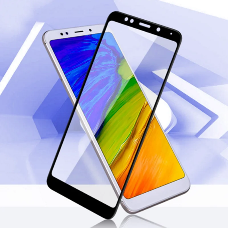 Закаленное Стекло для Xiaomi Redmi Note 5 Pro Полное покрытие Экран протектор плюс