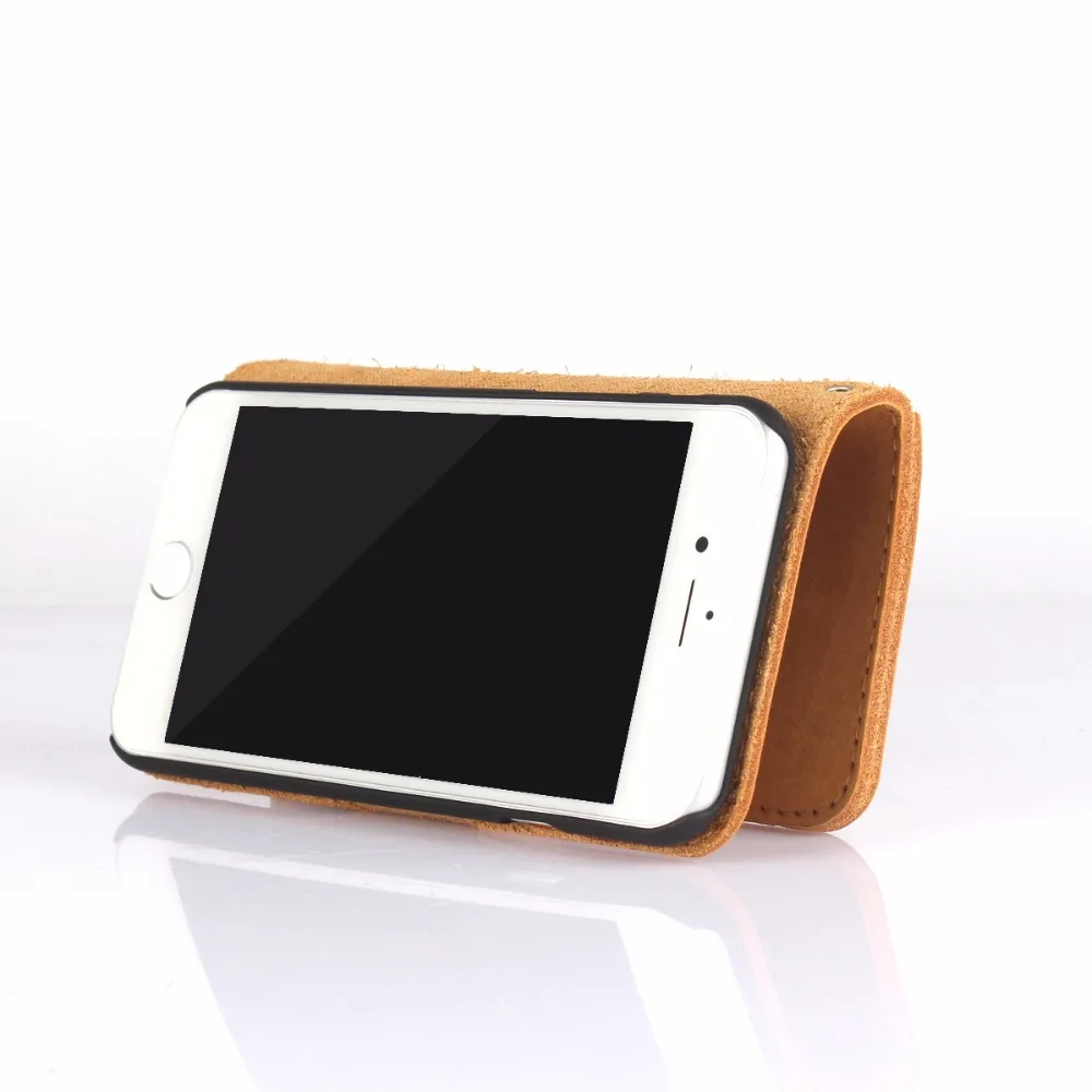 На S Кейл матовая кожа телефона flip case защиты Shell для iPhone 4 4S 5 5S SE 6 7 plu s бумажник с