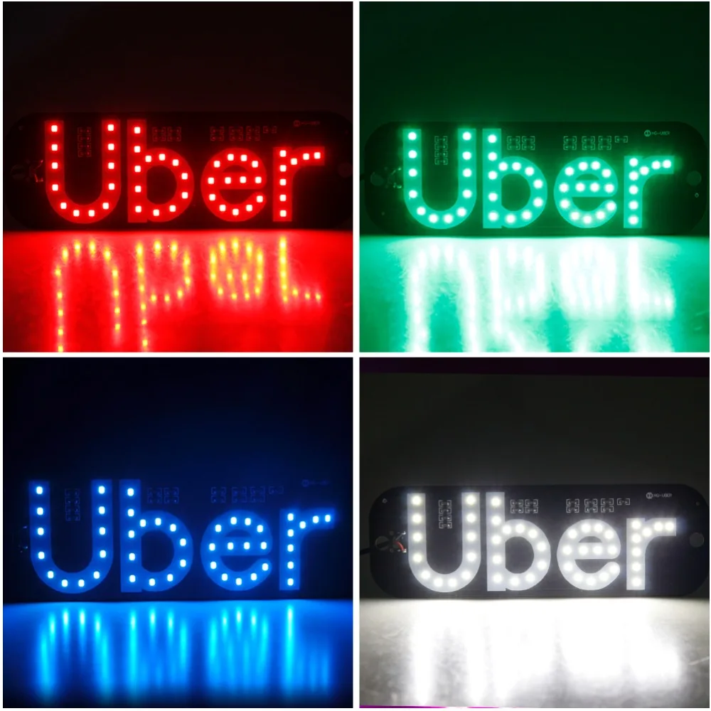 ATcomm 1 шт. светодиодный Uber автомобильный оконный сигнальный фонарь 12 В авто
