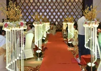wedding crystal road lead wedding pillars crystal centerpiece for banquet decoration 10pcslot