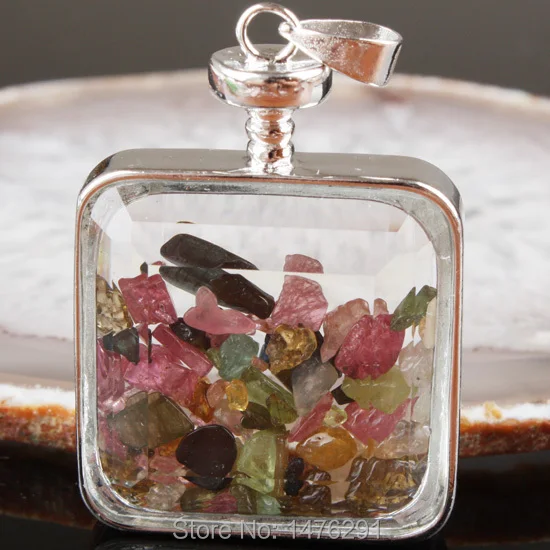 Лидер продаж! Кристаллические бусины из натурального турмалина 30 х30 мм 1 шт. |