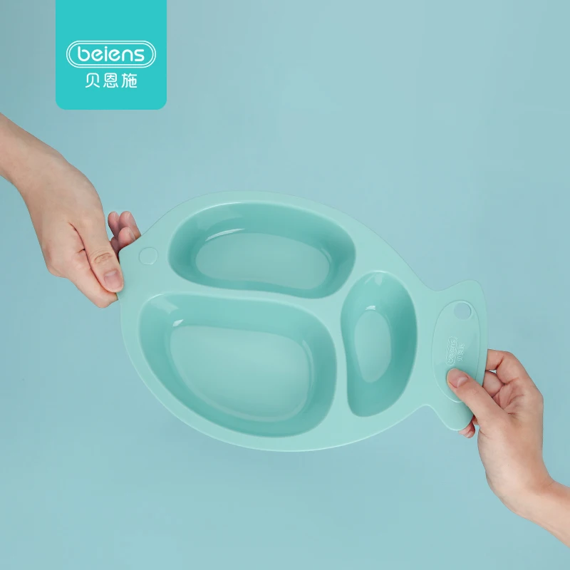 Beiens детская тарелка кормушка Platos Infantil форма рыбы блюда для детей Детская