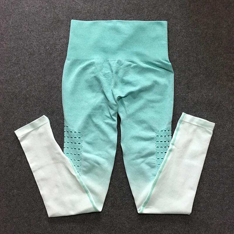 Бесшовные ombre booty scrunch спортивные Леггинсы колготки для спортзала леггинсы с