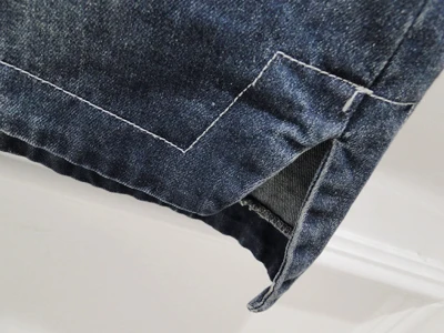 2016 Ткань Джинсовой Stiching Черный Белой Полосой Лоскутная Женщины Платья Три