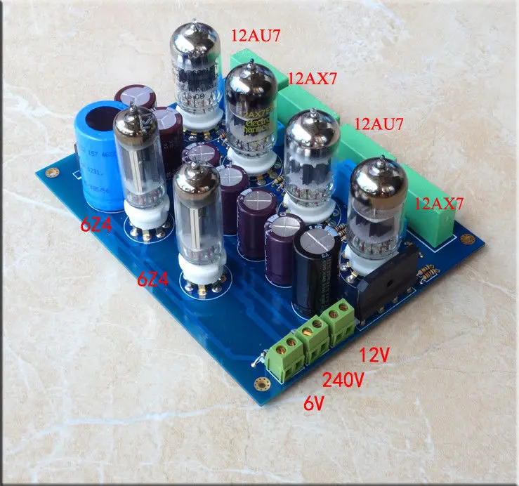 ZEROZONE DIY Hifi 12AU7 + 12AX7 трубчатый предусилитель/стереотрубка|Усилители мощности| |