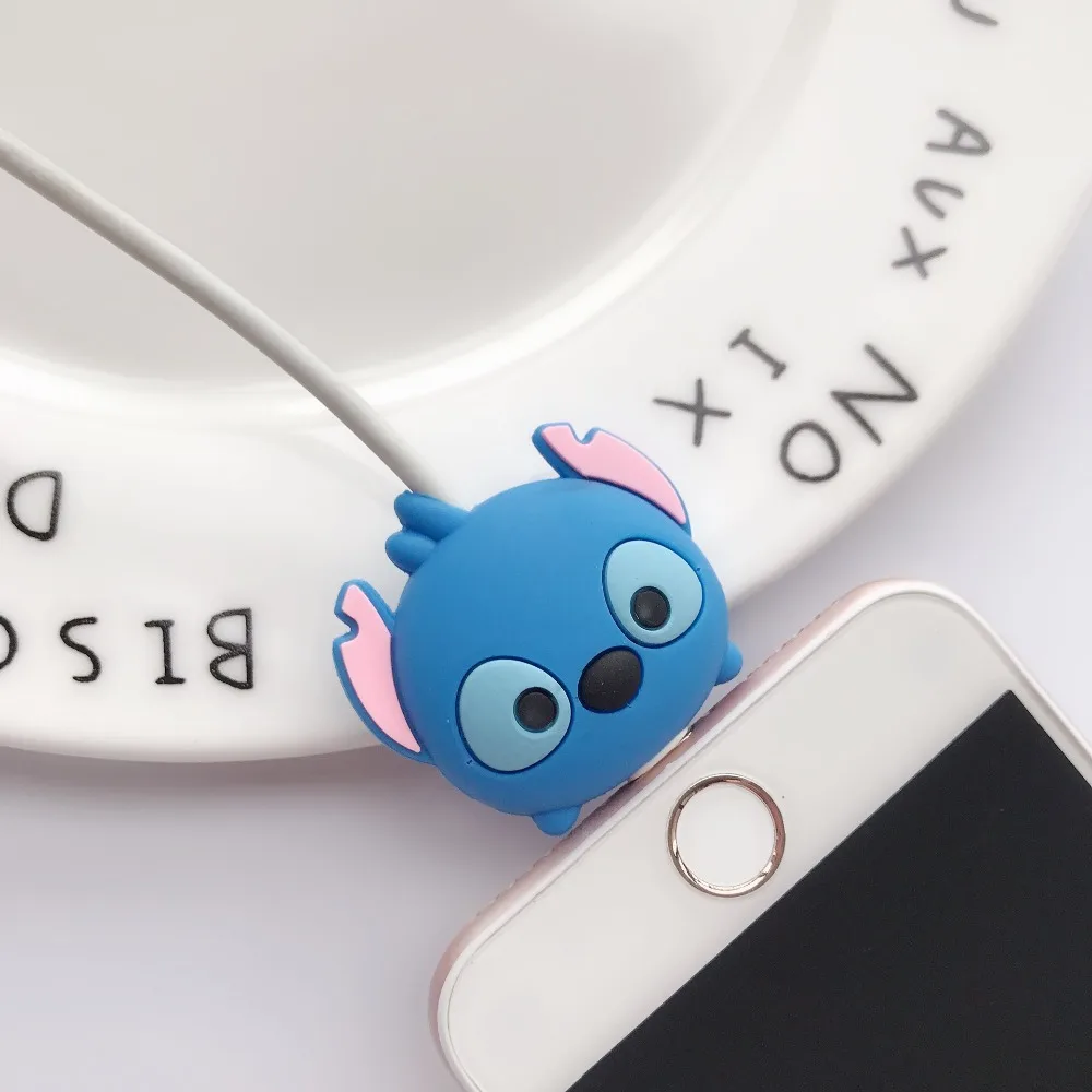 1 шт. кабель протектор для iPhone кабель Зарядное устройство USB кабель намотка-держатель аксессуар органайзер милый животный кукла модель Забавный