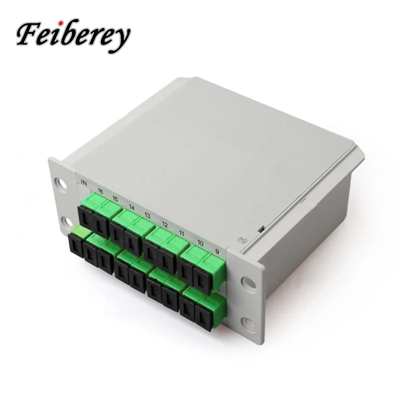 1x16 SC APC SC UPC APC волоконно-оптический сплиттер 1x4 1x8 1x16 оптический ПЛК сплиттер кассета карты Тип вставки Оптический FTTH PLC сплиттер 1x8 - Цвет: 1x16 SC APC