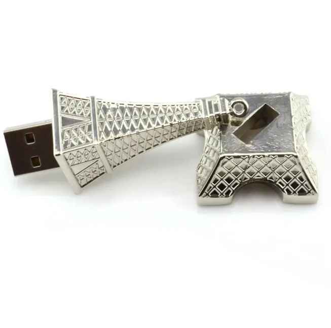 USB флеш накопитель Флешка металлический Эйфелева башня Стиль 2 Гб 128 ГБ 256gb16гб 32 64 0