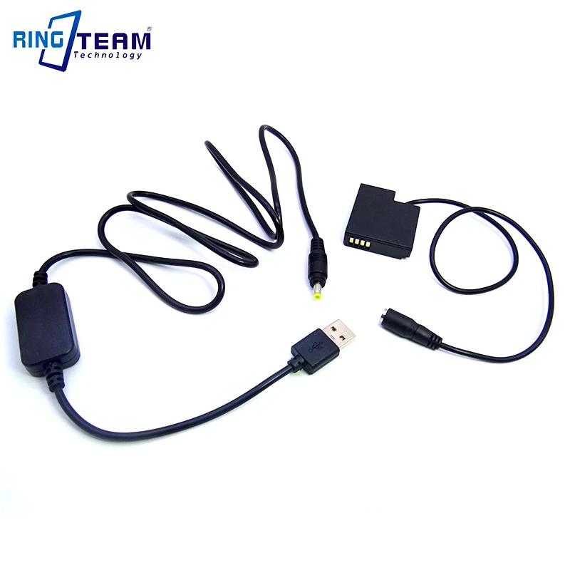 Адаптер муфта и USB кабель для цифровых камер 5 В 2 А Panasonic Lumix DMC GM1 GM5 GF7 GF8|power coupler|2a
