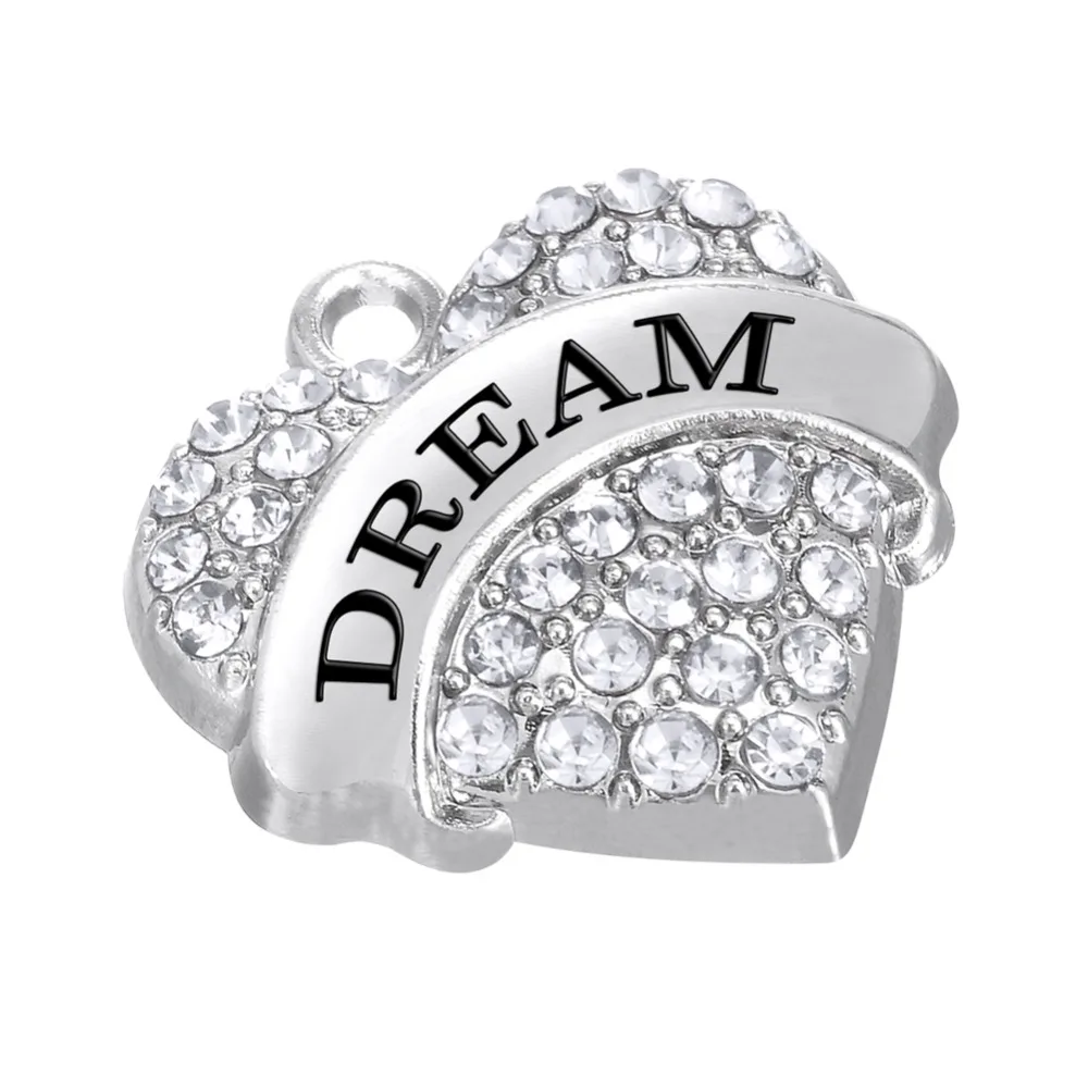 Рыболовные крючки вдохновляющие 2017 &quotмечта&quot Сердце Хрустальные Подвески для