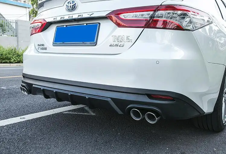 Для 18 Camry ABS защита выхлопного отверстия заднего бампера для- Toyota Camry набор бампер задняя Передняя Лопата задний спойлер