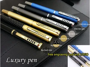 Высококачественная перьевая ручка Iraurita полностью Металлическая золотистая и серебристая перьевая ручка с зажимом Роскошные чернильные ручки