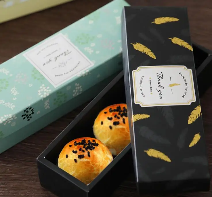 100 шт. посылка коробка для печенья черного и розового цвета | Дом сад