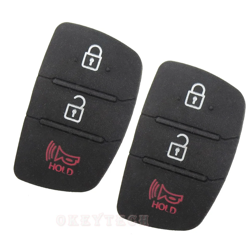 OkeyTech 3/4 кнопочный мягкий Сменный Чехол для автомобильного ключа Hyundai SANTA FE IX35 IX45