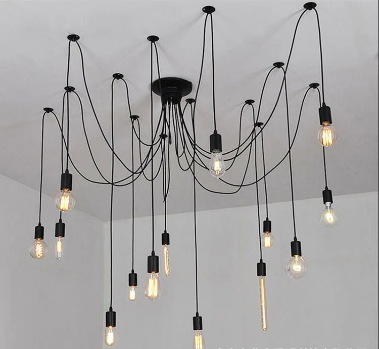 Регулируемая потолочная лампа сделай сам Эдисона в стиле ретро винтажные