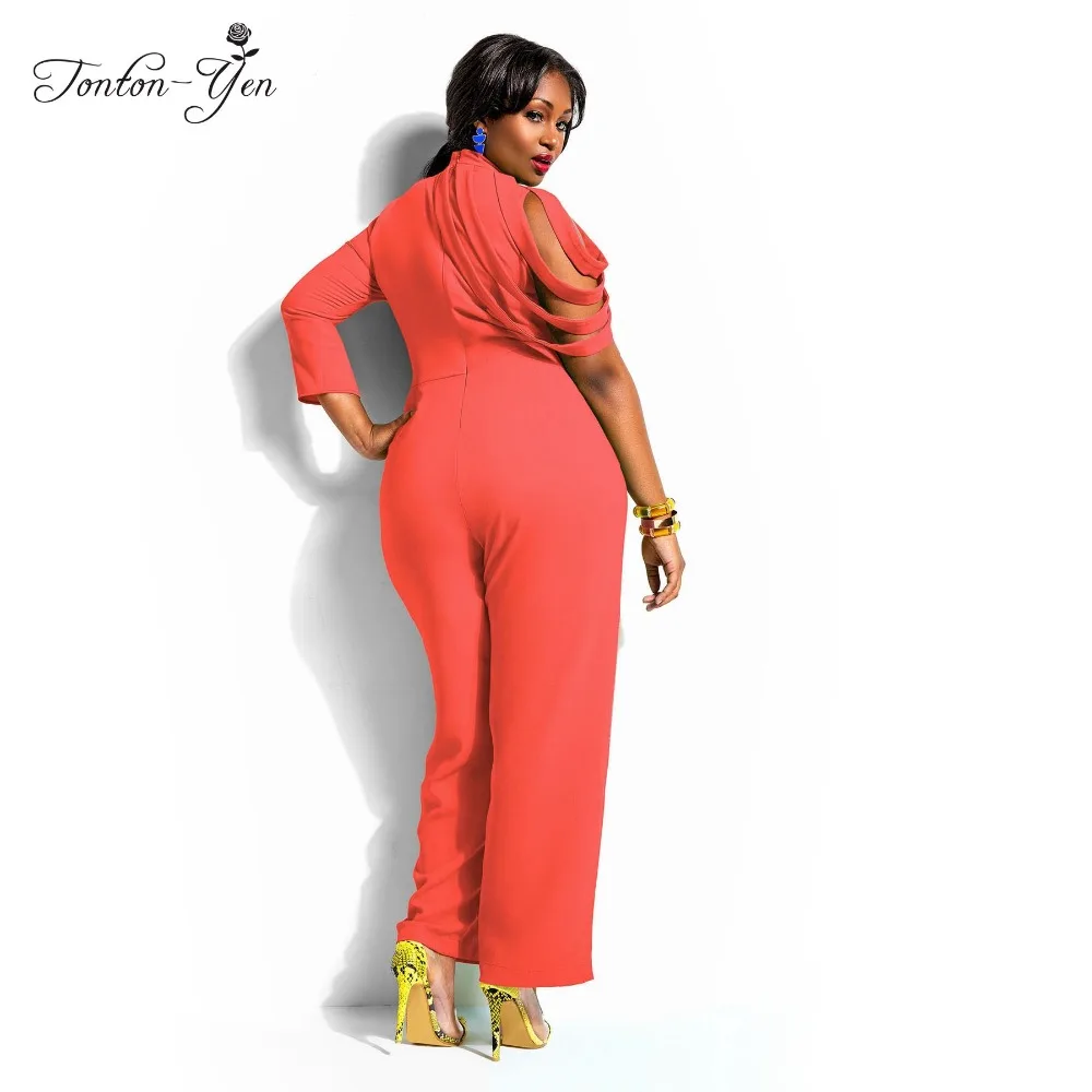 2018 летние Высокая талия узкие женские Комбинезоны шифон Элегантный комбинезон