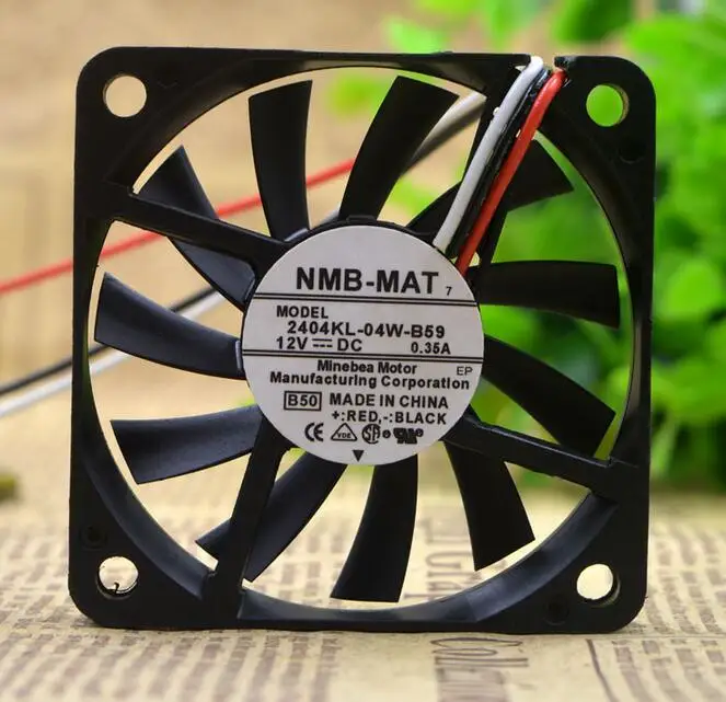 Оригинальный трехпроводной скоростной вентилятор NMB 6010 2404KL-04W-B59 12V 60*60*10mm 0.35A 6CM