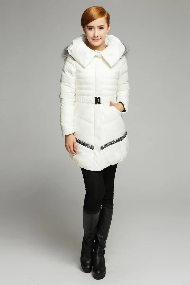 Free Shipping Brand Womens Winter Jackets With Fur Women Down Fashion Long Slim Style Plus Size | Женская одежда