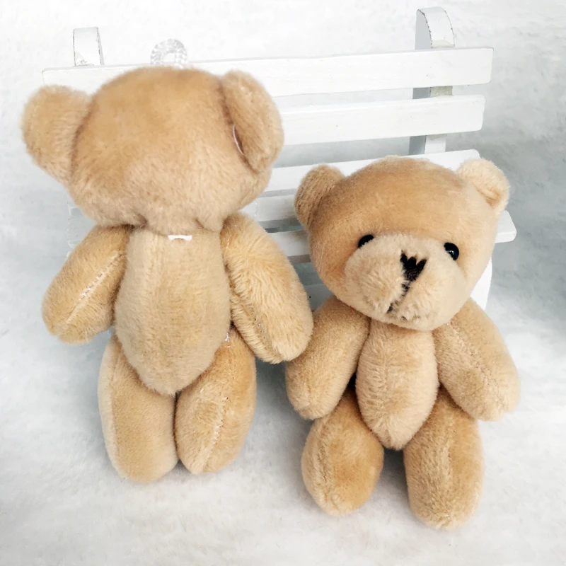2PCS/LOTMini Teddy Bear Stuffed Plush Toys 8cm Small LIGHT BROWN pelucia Pendant Kids Birthday GiftRZX009 | Игрушки и хобби