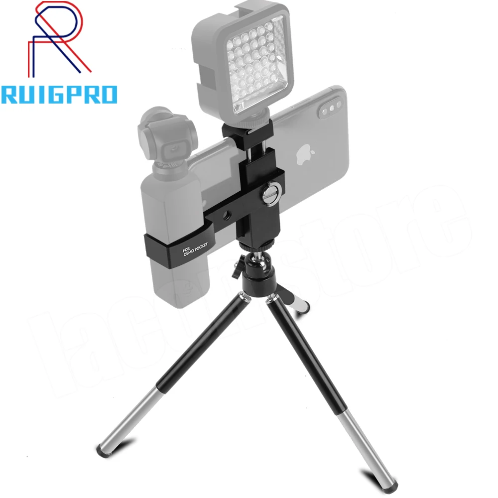 

For OSMO Pocket Accessories OSMO Pocket Mobile Phone Bracket Holder Set for DJI OSMO Pocket Handheld Gimbal Holder with tripod
