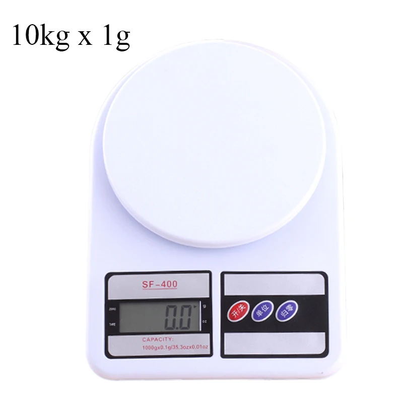 10kg-1g Цифровые ж/к весы 1 кг/0,1 г 10 кг/1 г Электронные весы высокой емкости для кухонной мука для выпечки чайных трав весы - Цвет: 10kg-1g