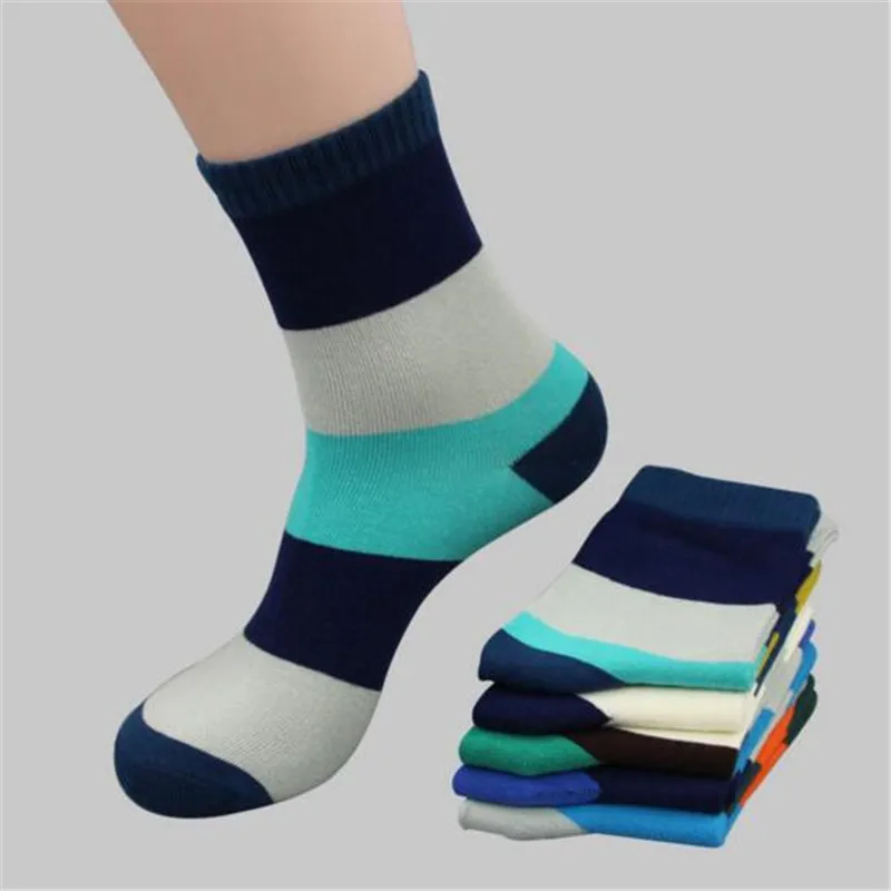 Новое поступление 1 пара хлопковые повседневные мужские носки дышащие сшитые