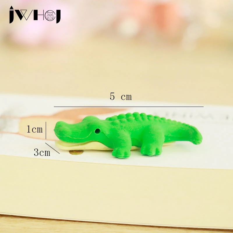 2 шт. JWHCJ Новинка 3D Зверь Форма резиновый ластик kawaii канцелярские принадлежности Школьные принадлежности papelaria Подарочная игрушка для детей пенис ластик