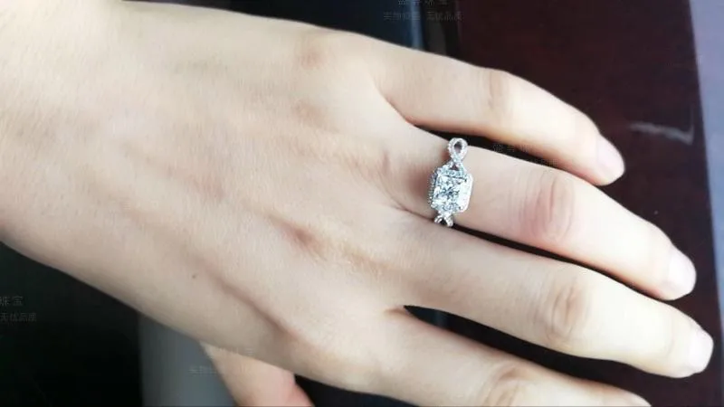 Винтажное кольцо обещания принцессы choucong из стерлингового серебра 925 пробы 1ct AAAAA