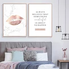 Домашний декор, холст, картина в мраморном стиле, Постер, скандинавский розовый, абстрактные буквы, картины, настенное искусство, модульный принт для спальни