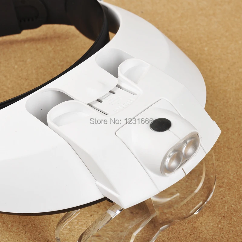 Новый ободок ремонтная лупа 5 линз 2LED светильник десять-много Lupa оптические линзы