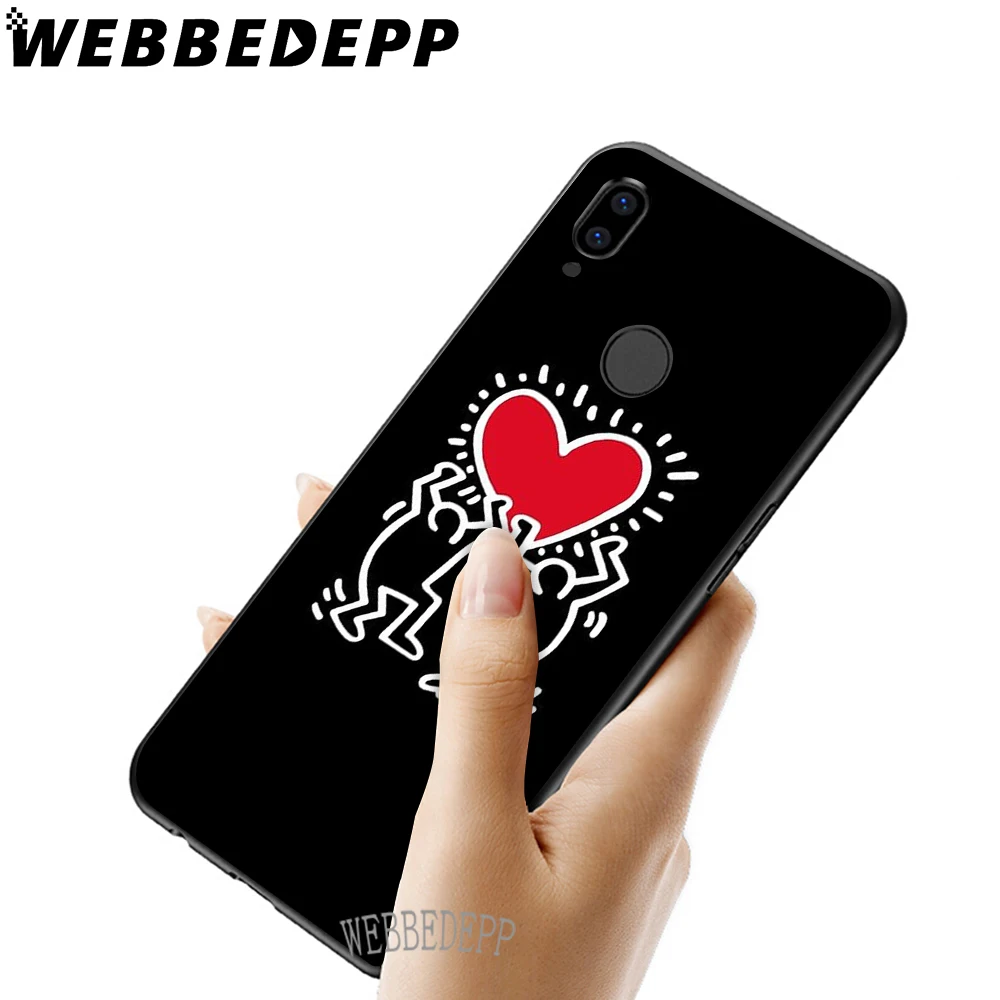WEBBEDEPP Keith Haring Soft TPU Case Cover for Xiaomi Redmi GO Note 4 4X 5 6 pro 5A Prime 7 Pro | Мобильные телефоны и