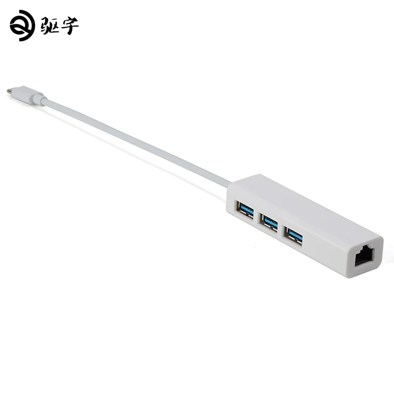USB C Ethernet адаптер концентратор 3 порта конвертер Тип 0 к RJ45 1000 Мбит/с для Macbook/Windows |