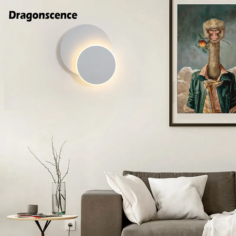 Круглый деформируемый светодиодный настенный светильник Dragonscence для прихожей
